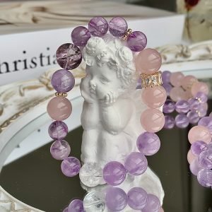 Natural Amethyst Crystal Bracelet