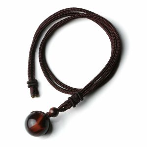 Obsidian & Amethyst Pendant Necklace