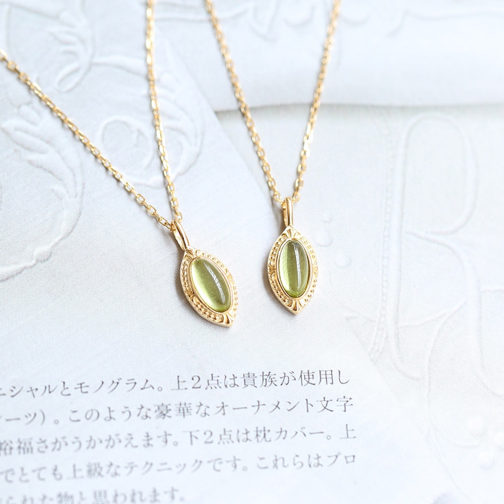 Natural Green Peridot Necklace - Image 4