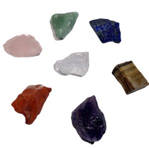Natural Seven Chakra Raw Crystal Set