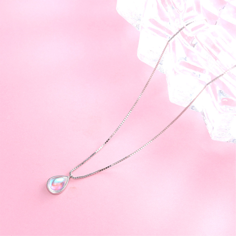 Moonstone Drop Necklace - Image 2