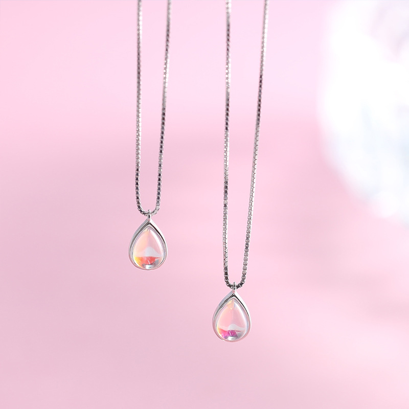 Moonstone Drop Necklace - Image 4