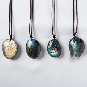 Natural Labradorite Pendant Necklace