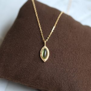 Natural Green Peridot Necklace