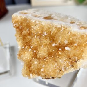 Brazilian Citrine Cluster With Pedestal