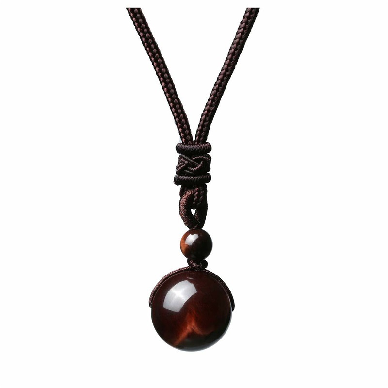 Obsidian & Amethyst Pendant Necklace - Image 2