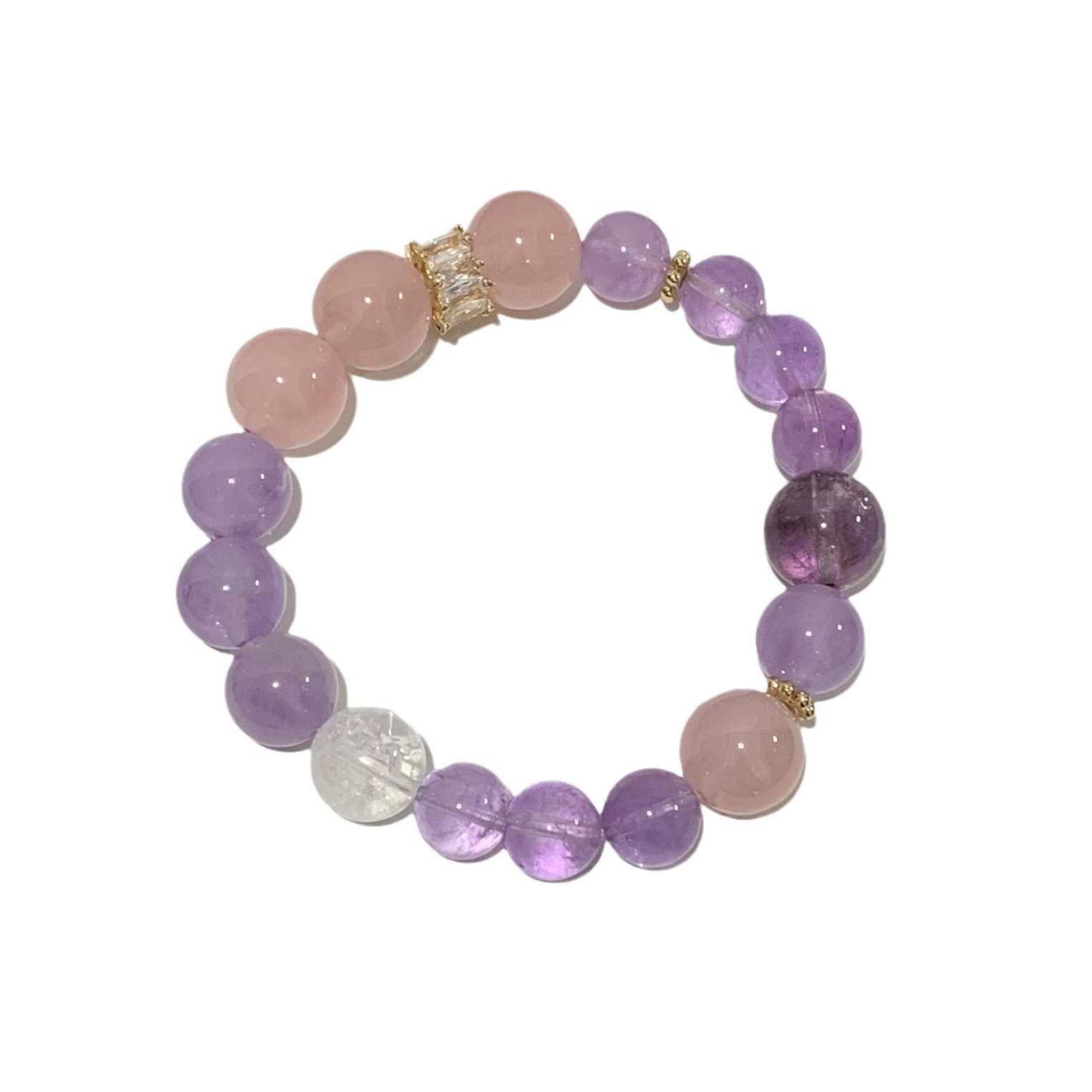Natural Amethyst Crystal Bracelet - Image 4