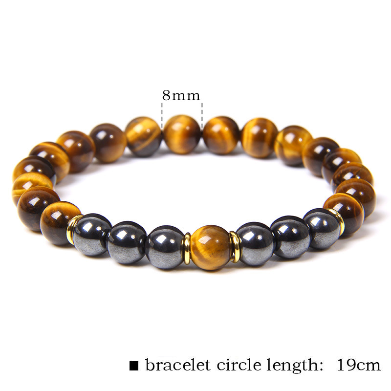 Tiger Eye Stone Bracelet Natural Stone Bracelet - Image 5