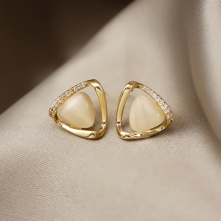 Eye Opal Earrings — Color: Triangle