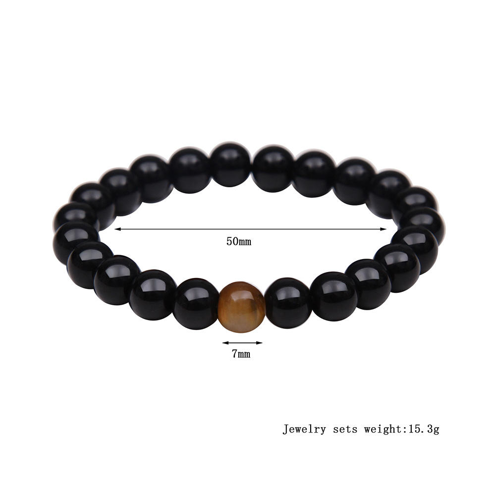 Tiger Eye Stone Bracelet Natural Stone Bracelet - Image 3
