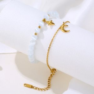 Opal Stainless Steel Bracelet