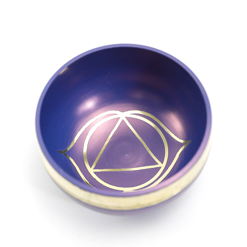 Handmade Colorful Himalaya Bowl Yoga Meditation Music Percussion Instrument - Image 8
