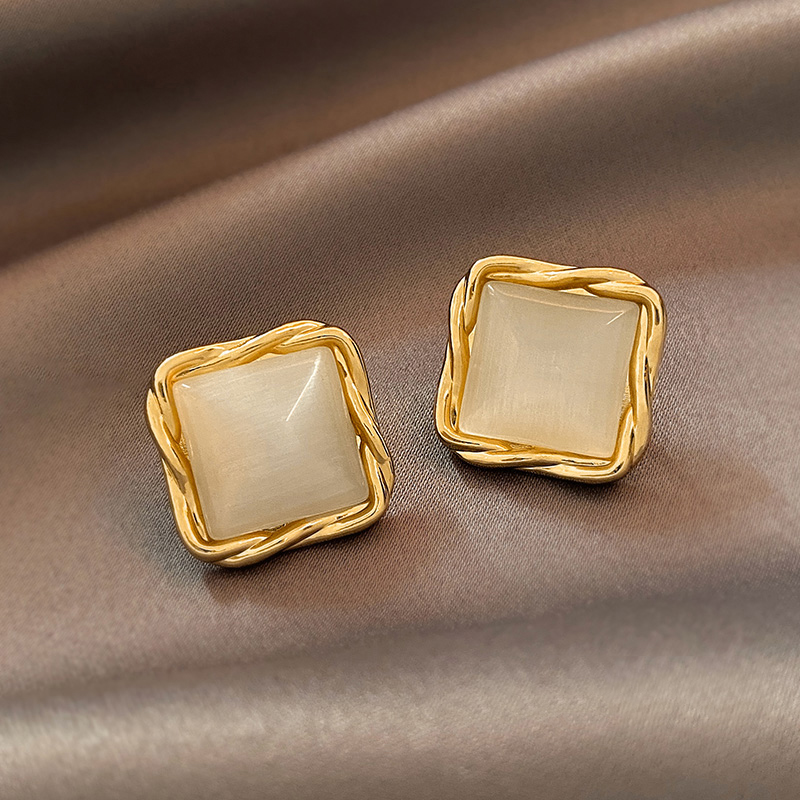 Eye Opal Earrings — Color: Square large