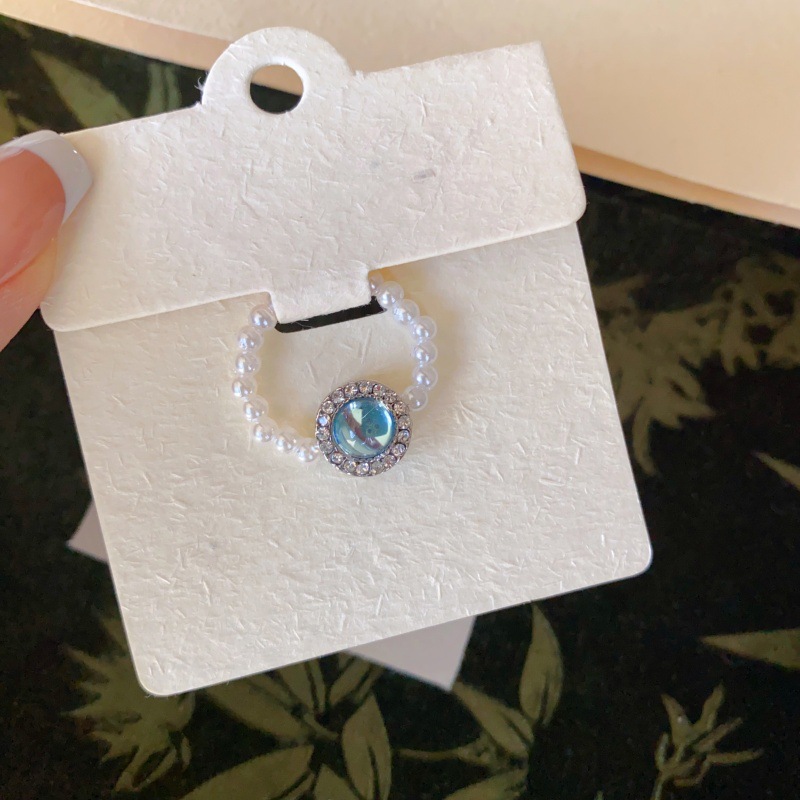 Aquamarine Pearl Necklace For Women Special-interest Design - Image 8