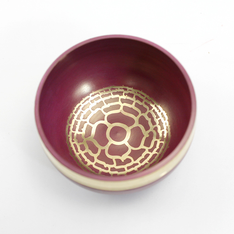 Handmade Colorful Himalaya Bowl Yoga Meditation Music Percussion Instrument - Image 4