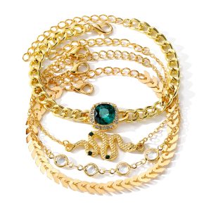 Emerald Square Bracelet